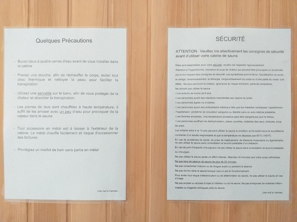 Centre Ville A Pied Appt Avec Sauna, Linge, Wifi, Stationnement Gratuit Vannes Rum bild